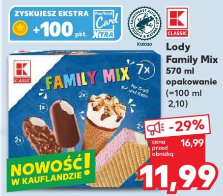 Lody Family Mix 570 ml opakowanie