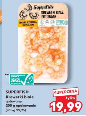 SUPERFISH Krewetki białe gotowane