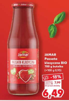 JAMAR Passata klasyczna BIO 700 g butelka