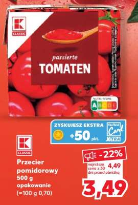 Przecier pomidorowy 500 g opakowanie