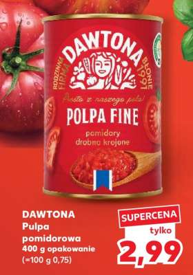DAWTONA Pulpa pomidorowa 400 g opakowanie