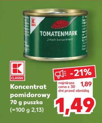 Koncentrat pomidorowy 70 g puszka