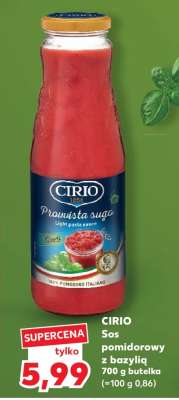 CIRIO Sos pomidorowy z bazylią 700 g butelka