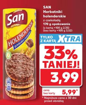 SAN Herbatniki holenderskie z czekoladą