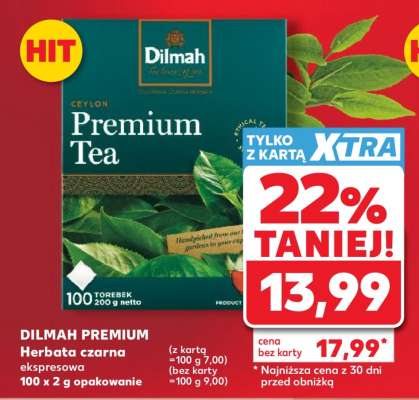DILMAH PREMIUM Herbat czarna ekspresowa 100 x 2 g opakowanie