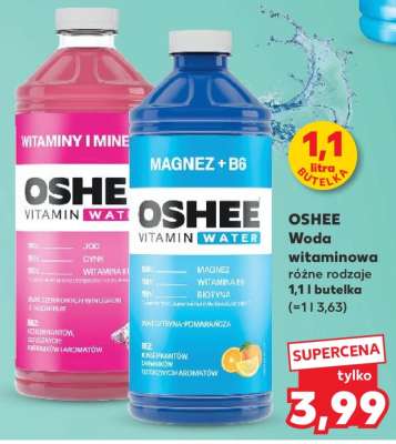 OSHEE Woda witaminowa różne rodzaje 1,1 l butelka