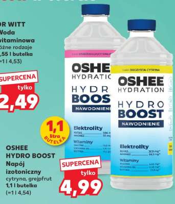 OSHEE HYDRO BOOST Napój izotoniczny cytryna, grejpfrut