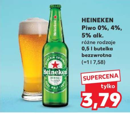 HEINEKEN Piwo 0%, 4%, 5% alk.