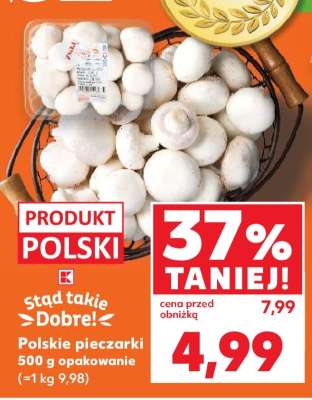 Polskie pieczarki 500 g opakowanie