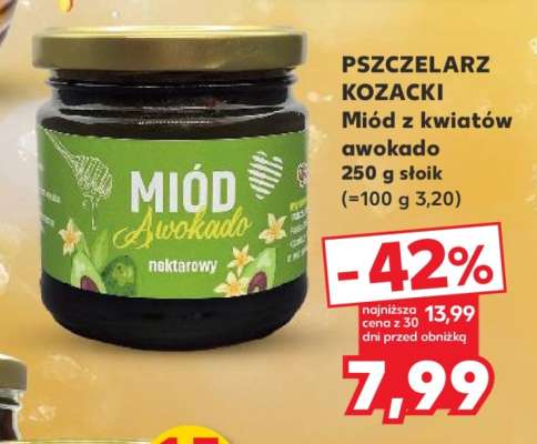 PSZCZELARZ KOZACKI Miód z kwiatów awokado 250 g słoik