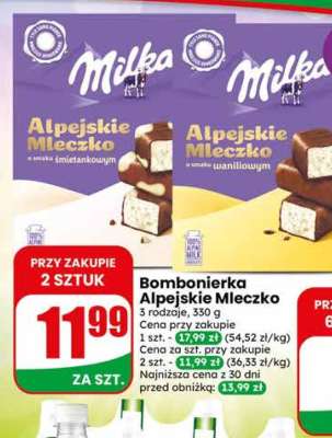 Bombonierka Alpejskie Mleczko