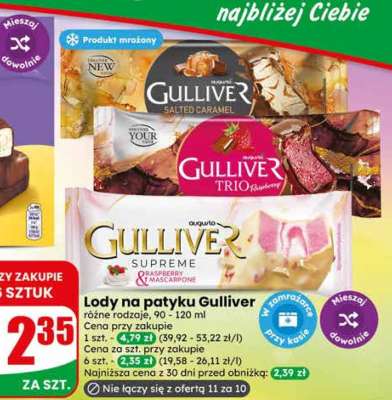Lody na patyku Gulliver