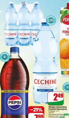 Woda mineralna Cechini Muszyna