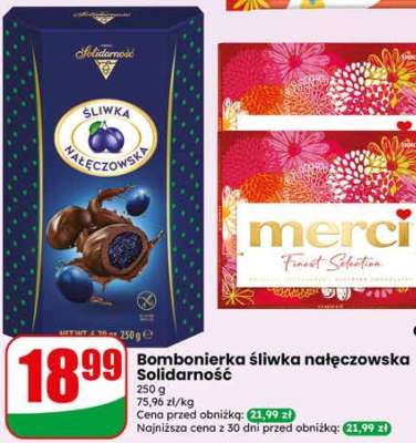 Bombonierka Śliwka Nałęczowska Solidarność