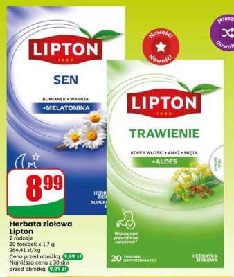 Herbata ziołowa Lipton