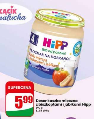 Deser kaszka mleczna z biszkoptami i jabłkami Hipp