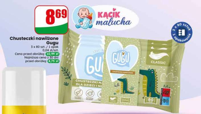 Chusteczki nawilżane Gugu