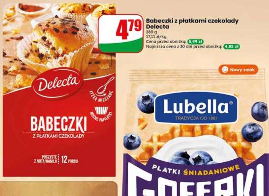 Babeczki z płatkami czekolady Delecta