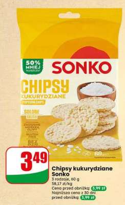 Chipsy kukurydziane Sonko