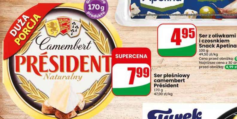 Ser pleśniowy camembert Président