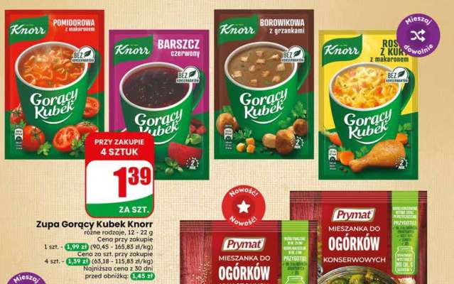 Zupa GORĄCY KUBEK KNORR