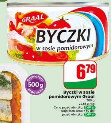 Byczki w sosie pomidorowym Graal