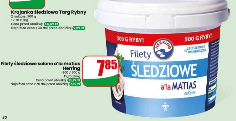 Filety śledziowe solone a’la matias
