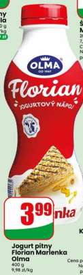 Jogurt pitny Florian Marlenka Olma