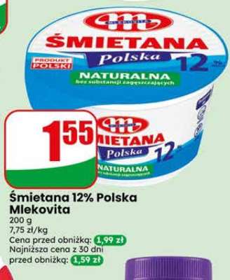Śmietana 12% Polska Mlekovita