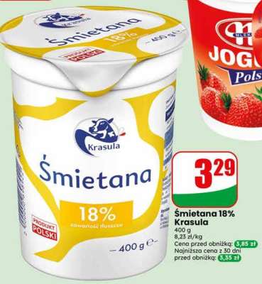 Śmietana 18% Krasula