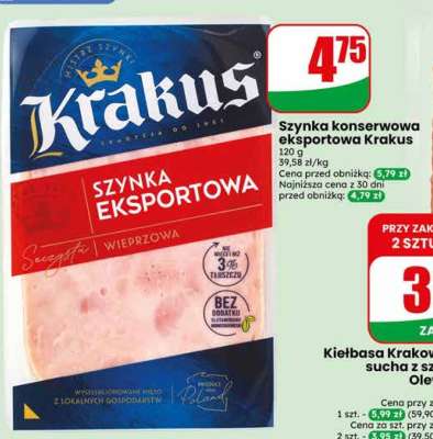 Szynka konserwowa eksportowa KRAKUS