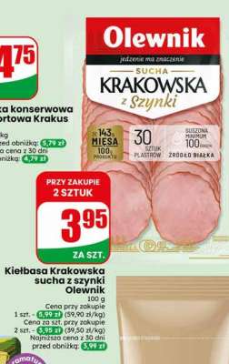 Kiełbasa krakowska sucha z szynki Olewnik