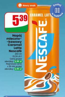 Napój mleczno-kawowy Caramel Latte Nescafé