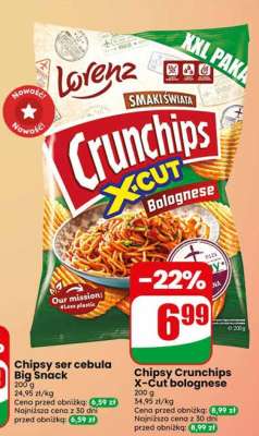 Chipsy Crunchips X-Cut bolognese