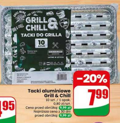 Tacki aluminiowe Grill & Chill