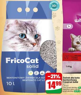 Żwirek dla kota bentonitowy Fricocat Solid