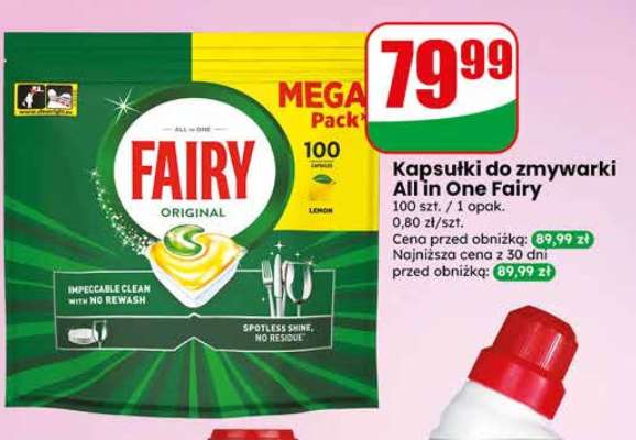 Kapsułki do zmywarki All in One Fairy