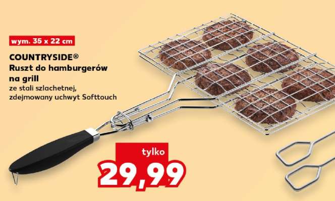 COUNTRYSIDE® Ruszt do hamburgerów na grill