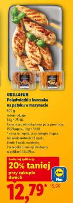 GRILL&FUN Polędwiczki z kurczaka na patyku w marynacie
