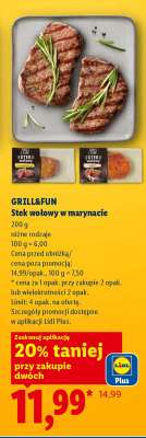 GRILL&FUN Stek wołowy w marynacie