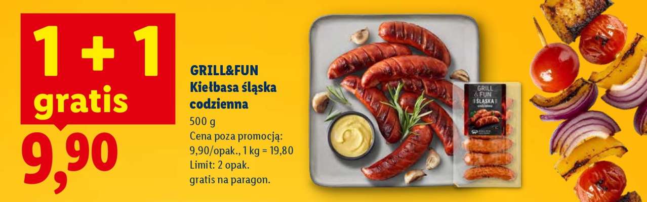 GRILL&FUN Kiełbasa śląska codzienna