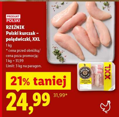 RZEŹNIK Polski kurczak – polędwiczki, XXL