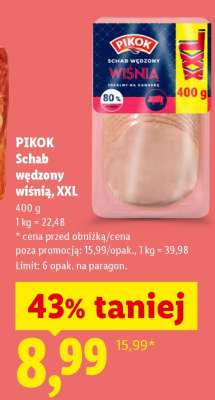 Pikok Schab wędzony wiśnia, XXL