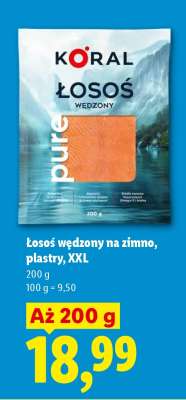 Łosoś wędzony na zimno, plastry, XXL