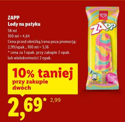 ZAPP Lody na patyku