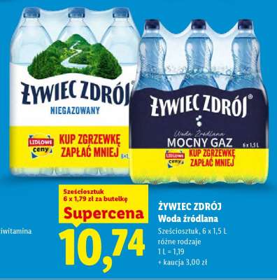 ŻYWIEC ZDRÓJ Woda źródlana