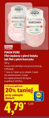 PIKOK PURE Filet wędzony z piersi indyka lub filet z piersi kurczaka