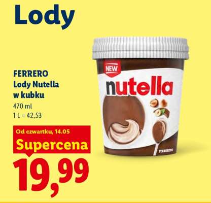 FERRERO Lody Nutella w kubku