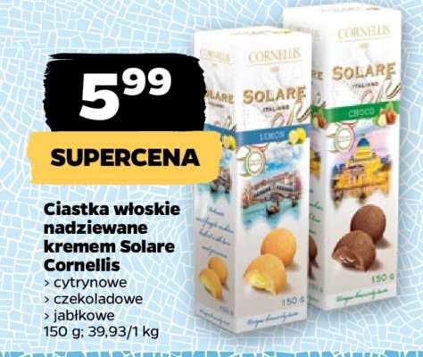 Ciastka włoskie nadziewane kremem Solare Cornelis