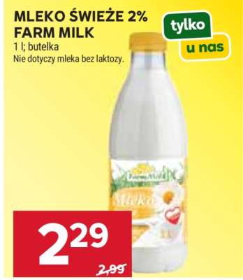 MLEKO ŚWIEŻE 2% FARM MILK